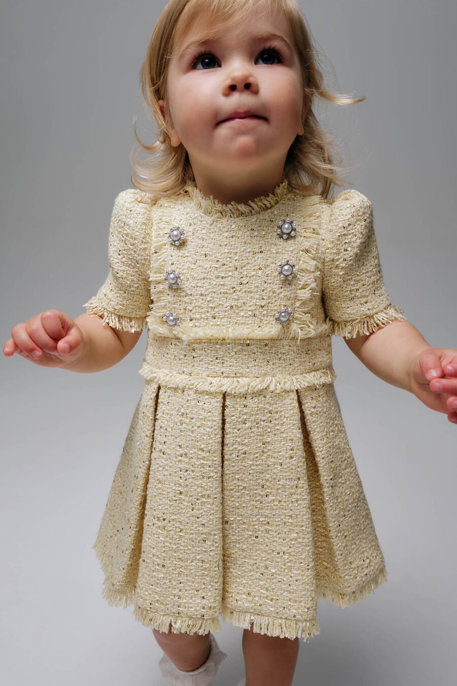 Baby Brielle Boucle Dress