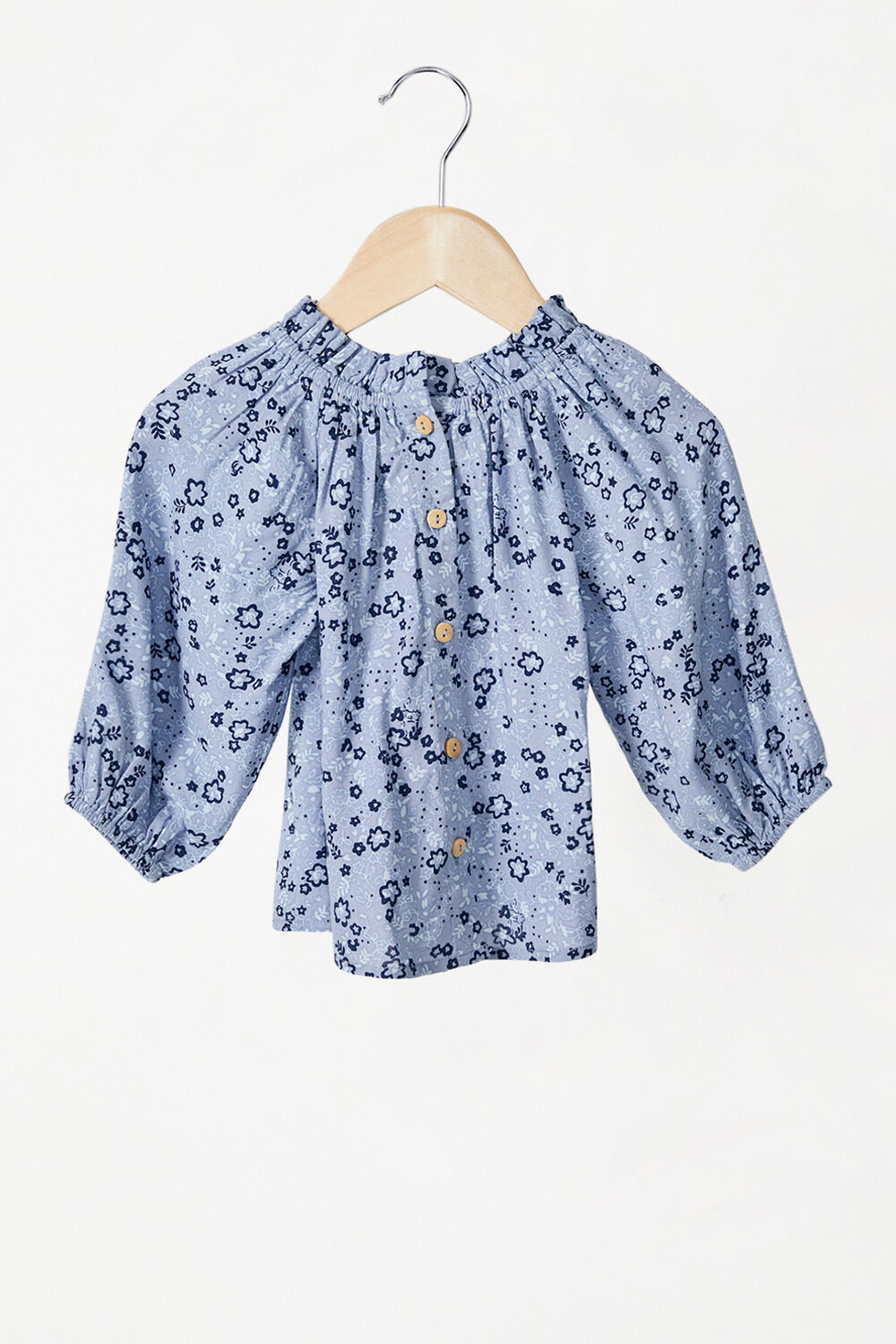 BABY GIRL GEORGIE PRINTED TOP  in colour STAR WHITE