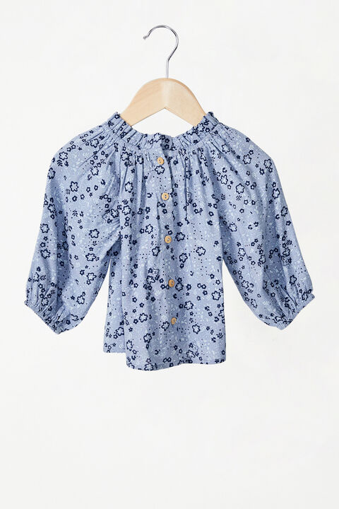 BABY GIRL GEORGIE PRINTED TOP  in colour STAR WHITE
