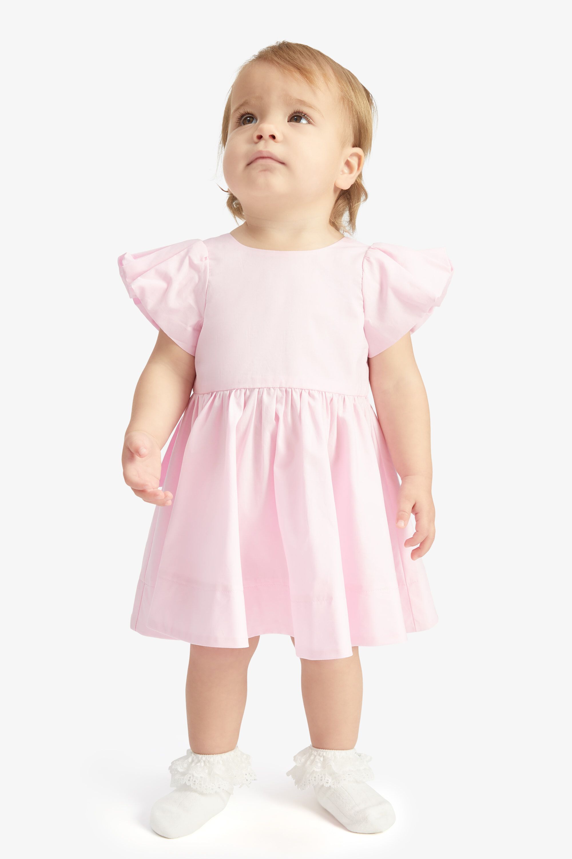 Baby pink bardot dress store