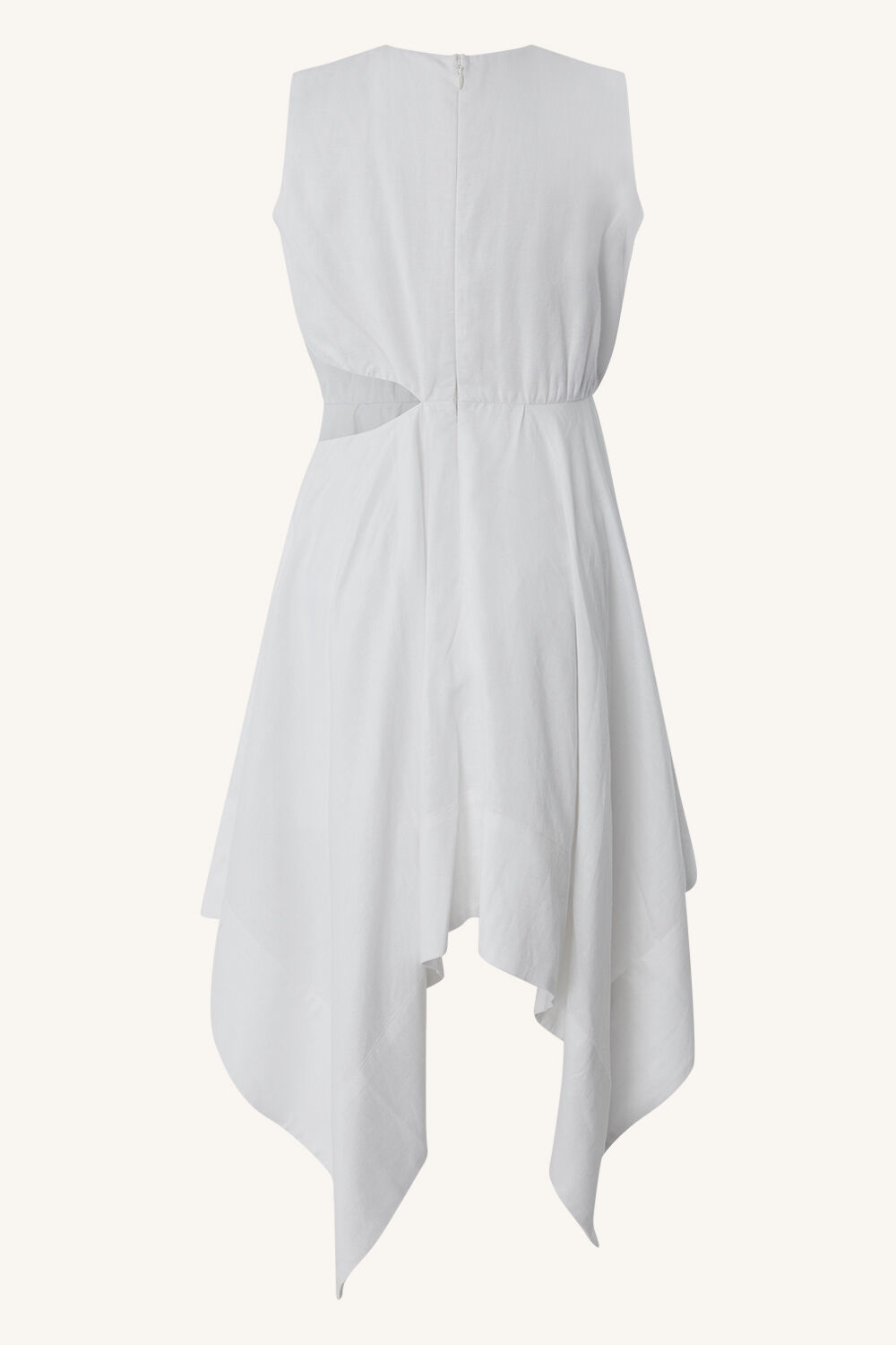 GIRLS MOLLY HANKY HEM DRESS in colour BRIGHT WHITE