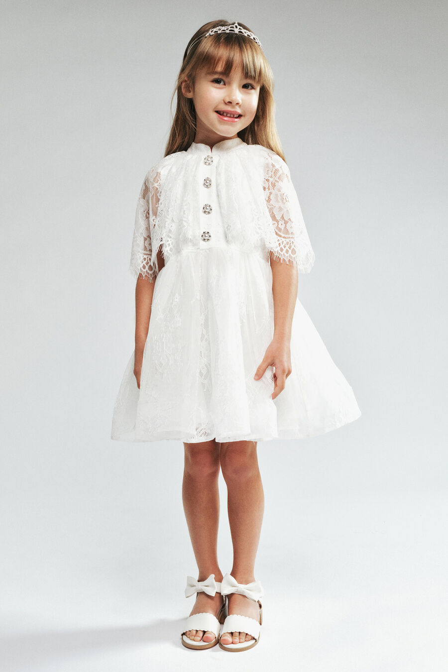 Girls Maeva Lace Dress