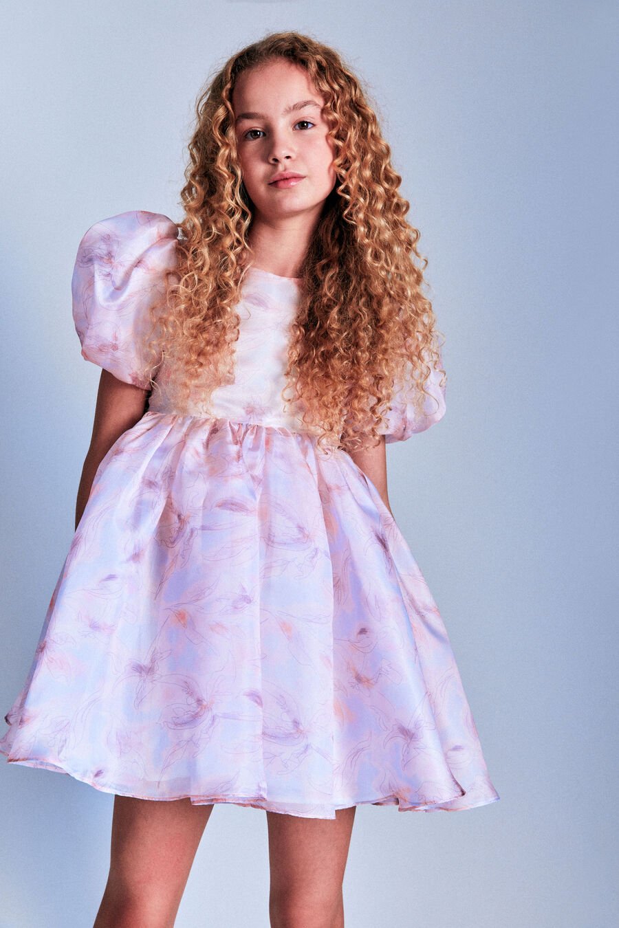 Girls Juliet Organza Mini Dress