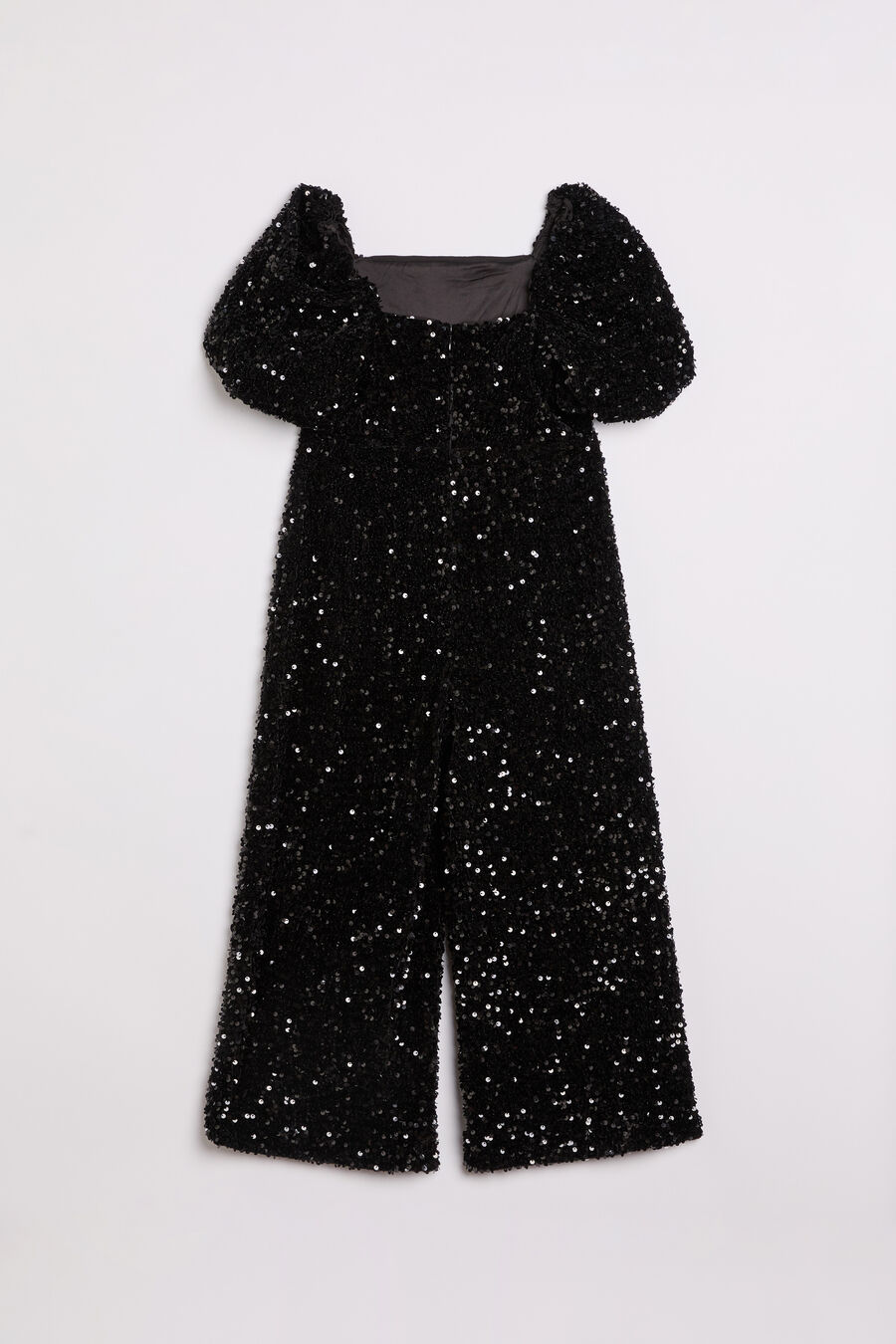 DION SEQUIN JUMPSUIT in colour BLACK