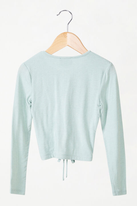 GIRLS MARGOT RIB TEE in colour CLEARWATER