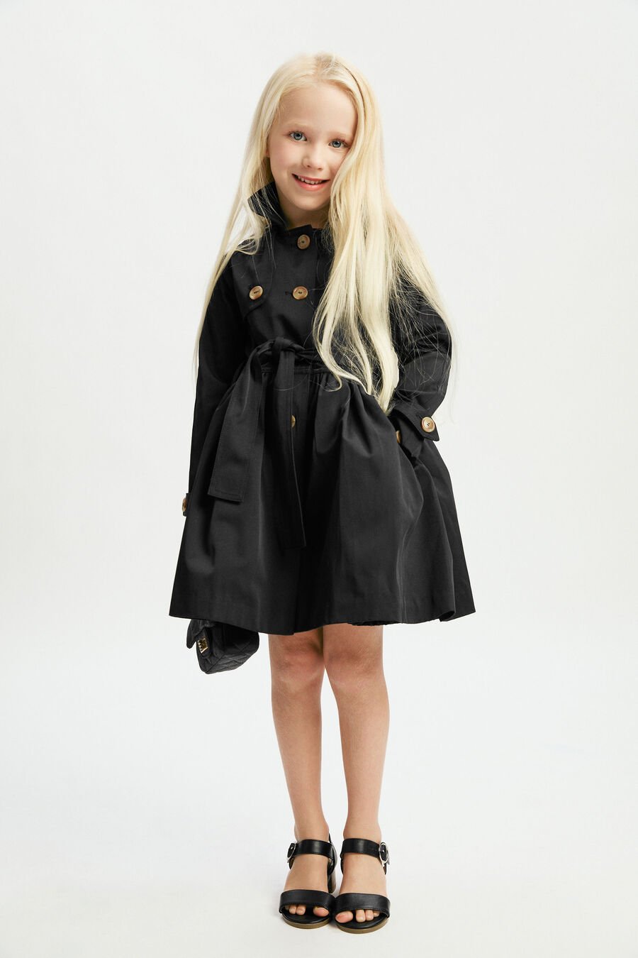 LUCIA CLASSIC TRENCH in colour BLACK