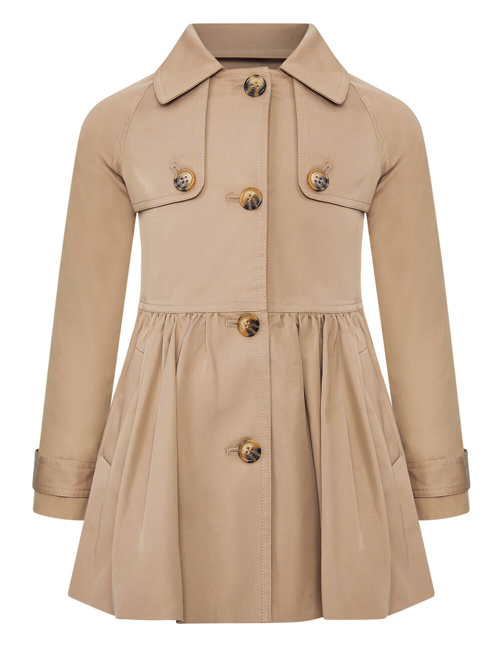 GIRLS MIA CLASSIC TRENCH in colour TAN