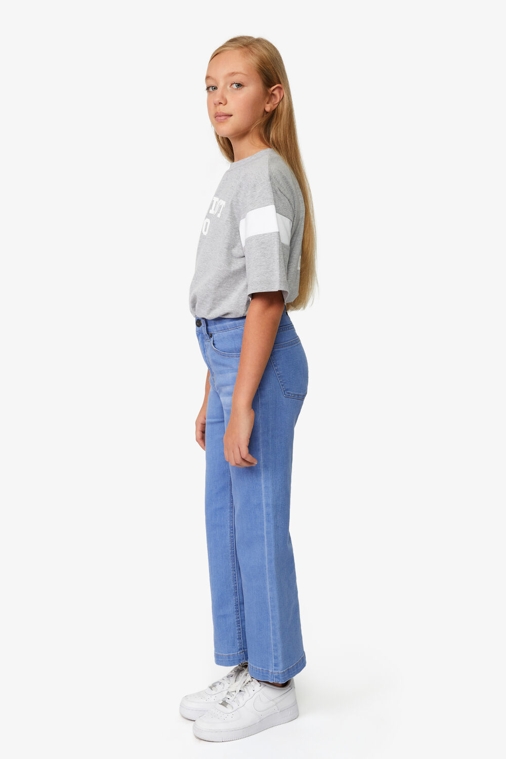 LAYLA WIDE LEG JEAN in colour BIJOU BLUE