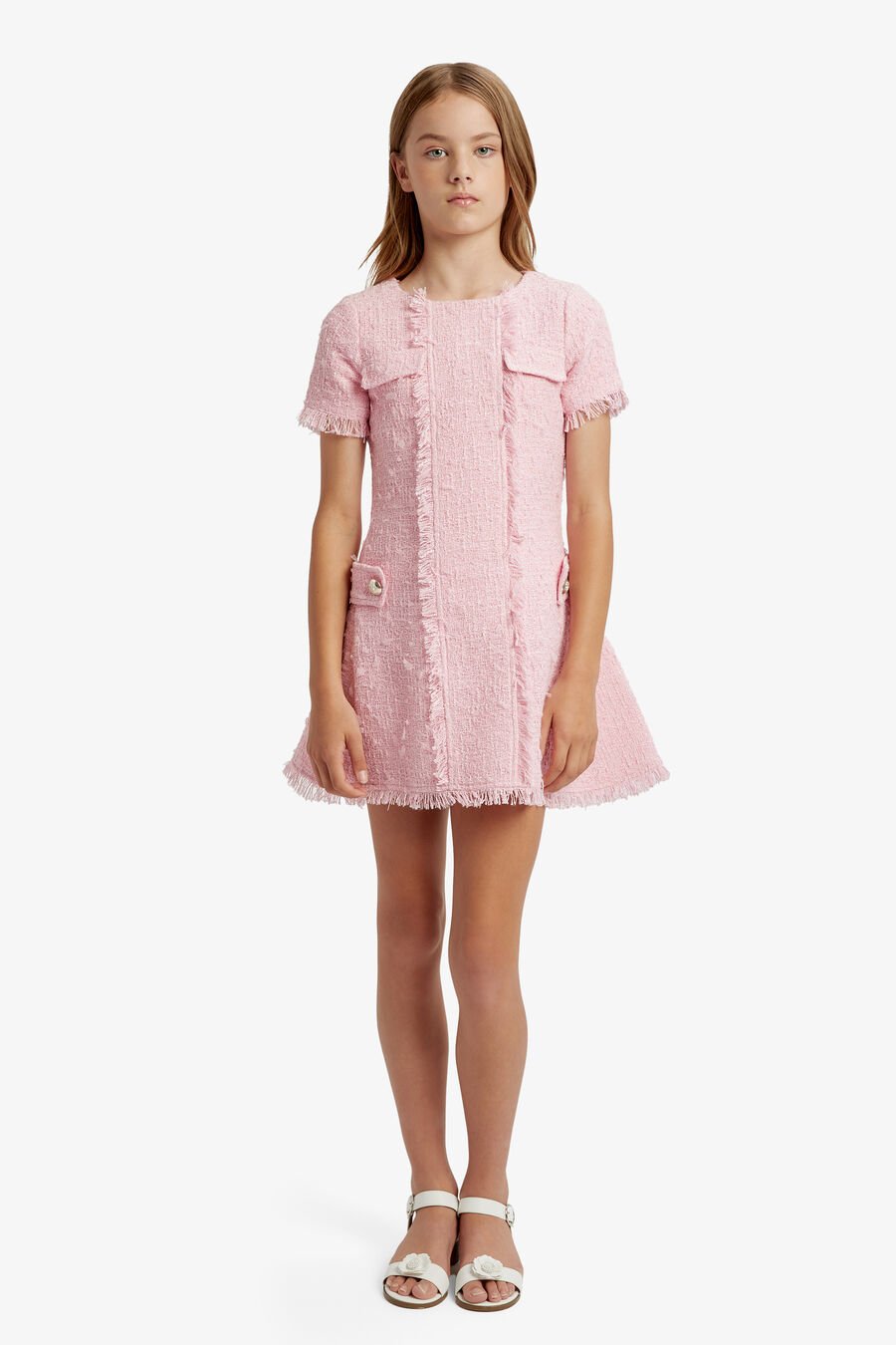 Girls Sutton Boucle Dress