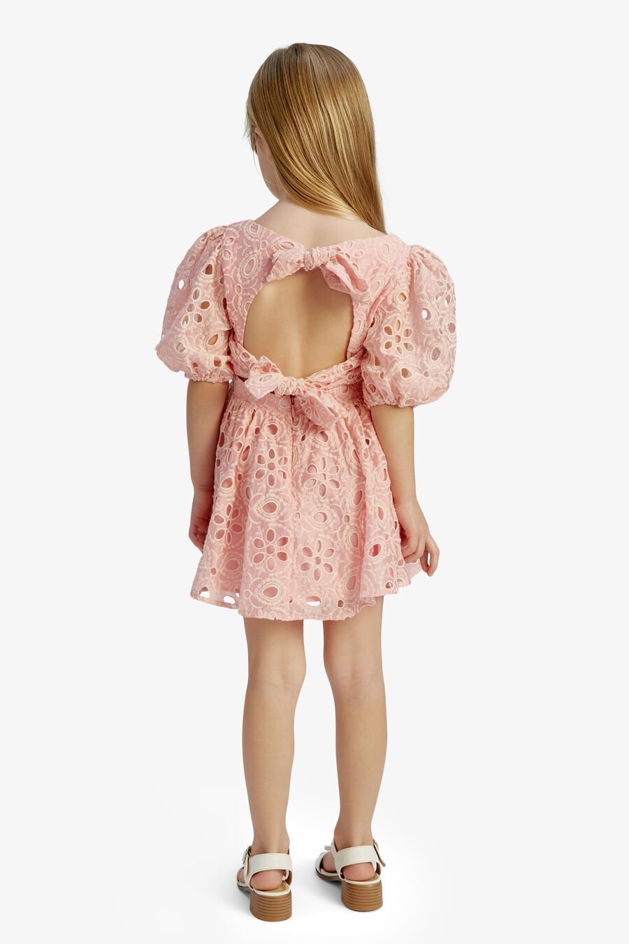Girls Margo Broderie Mini Dress