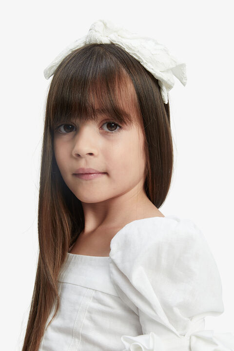 LENNIE TIE HEAD BAND in colour CLOUD DANCER
