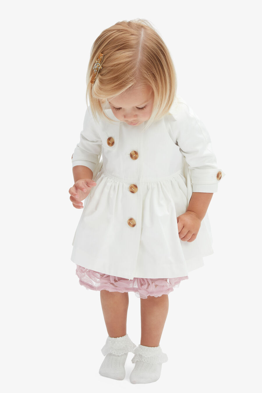 Baby Lucia Belted Classic Trench