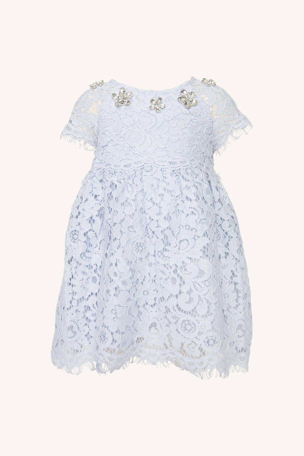 Baby girl MAISIE LACE DRESS in colour ARCTIC ICE