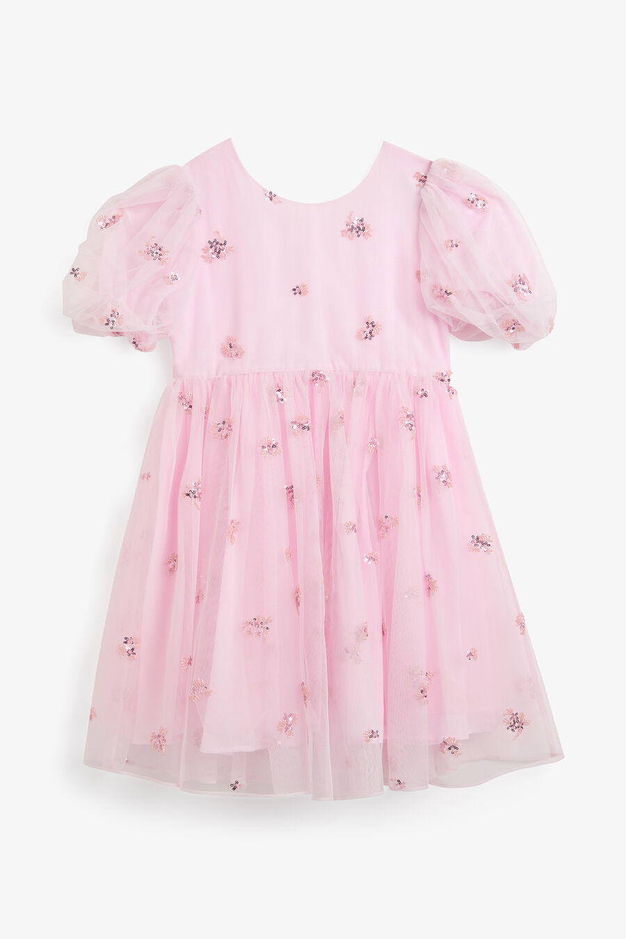 RHEA TULLE MINI DRESS in colour Bliss Pink