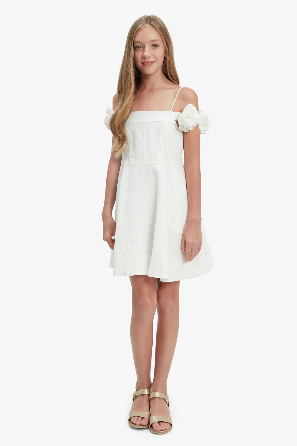 SIGMA CORSET MINI DRESS in colour BRIGHT WHITE