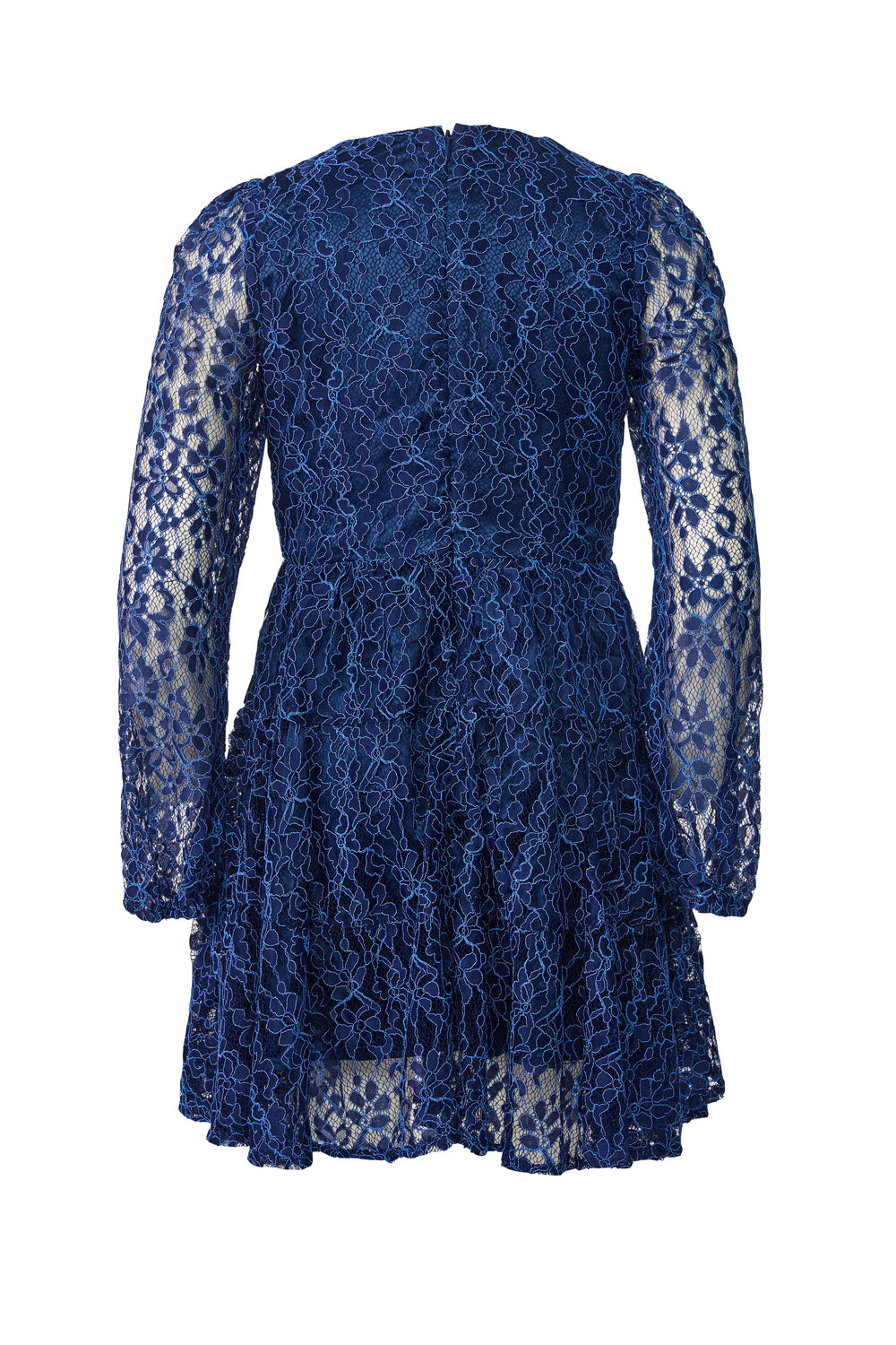 SIENNA TIERED LACE DRESS in colour BLACK IRIS