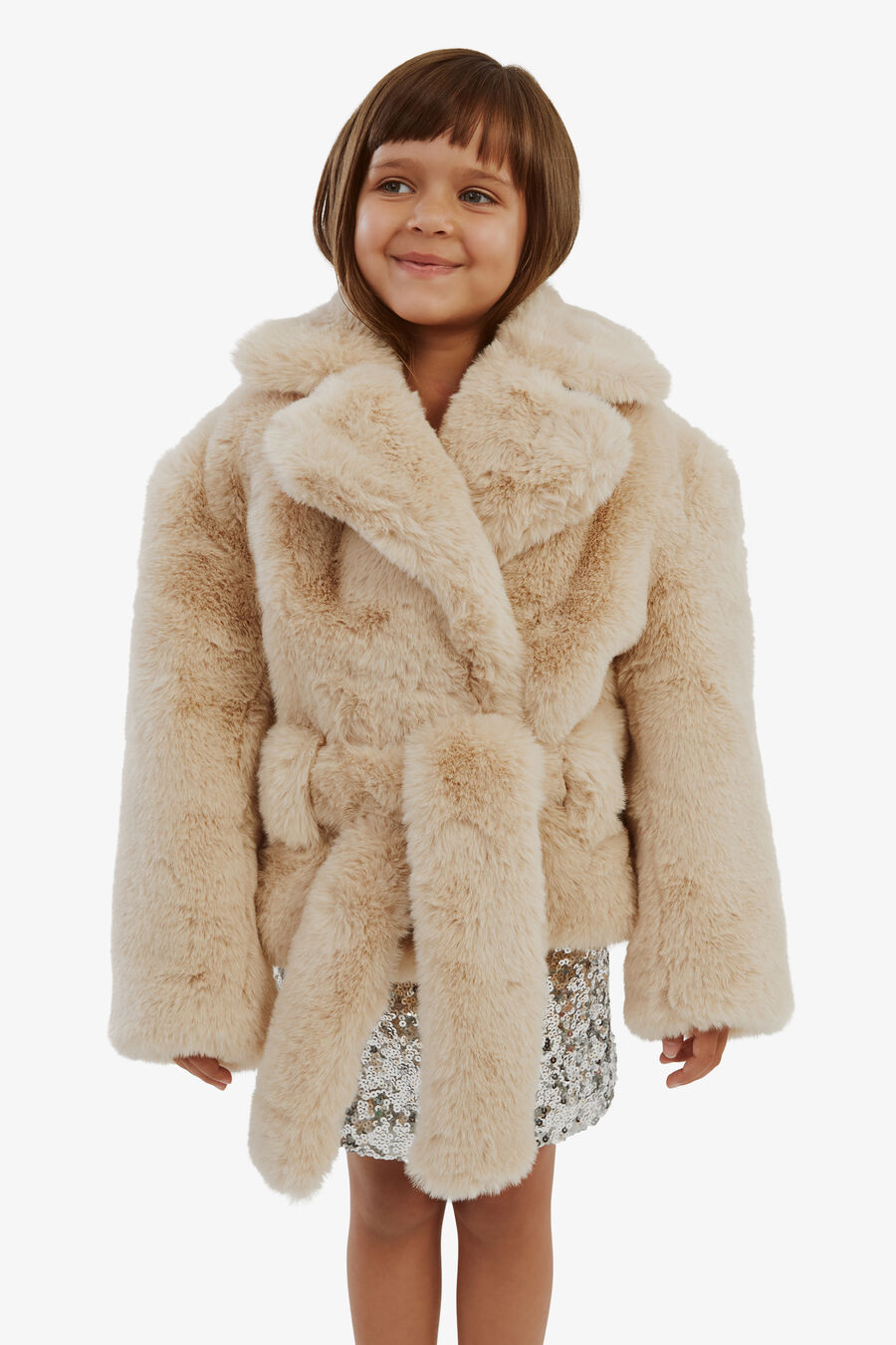 Girls James Fur Coat