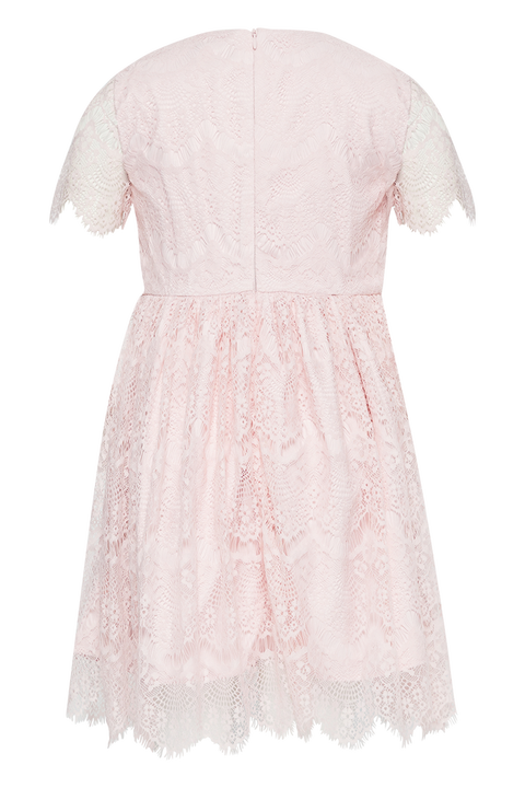GIRLS MARGOT LACE DRESS in colour POTPOURRI
