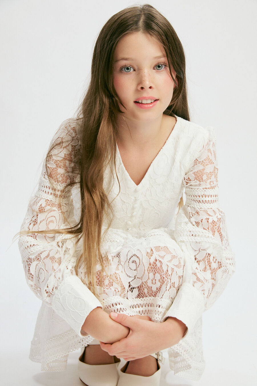 Girls Veronica Lace Dress