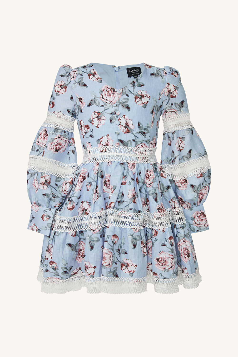 GIRLS VENICE FLORAL MINI DRESS in colour TAP SHOE