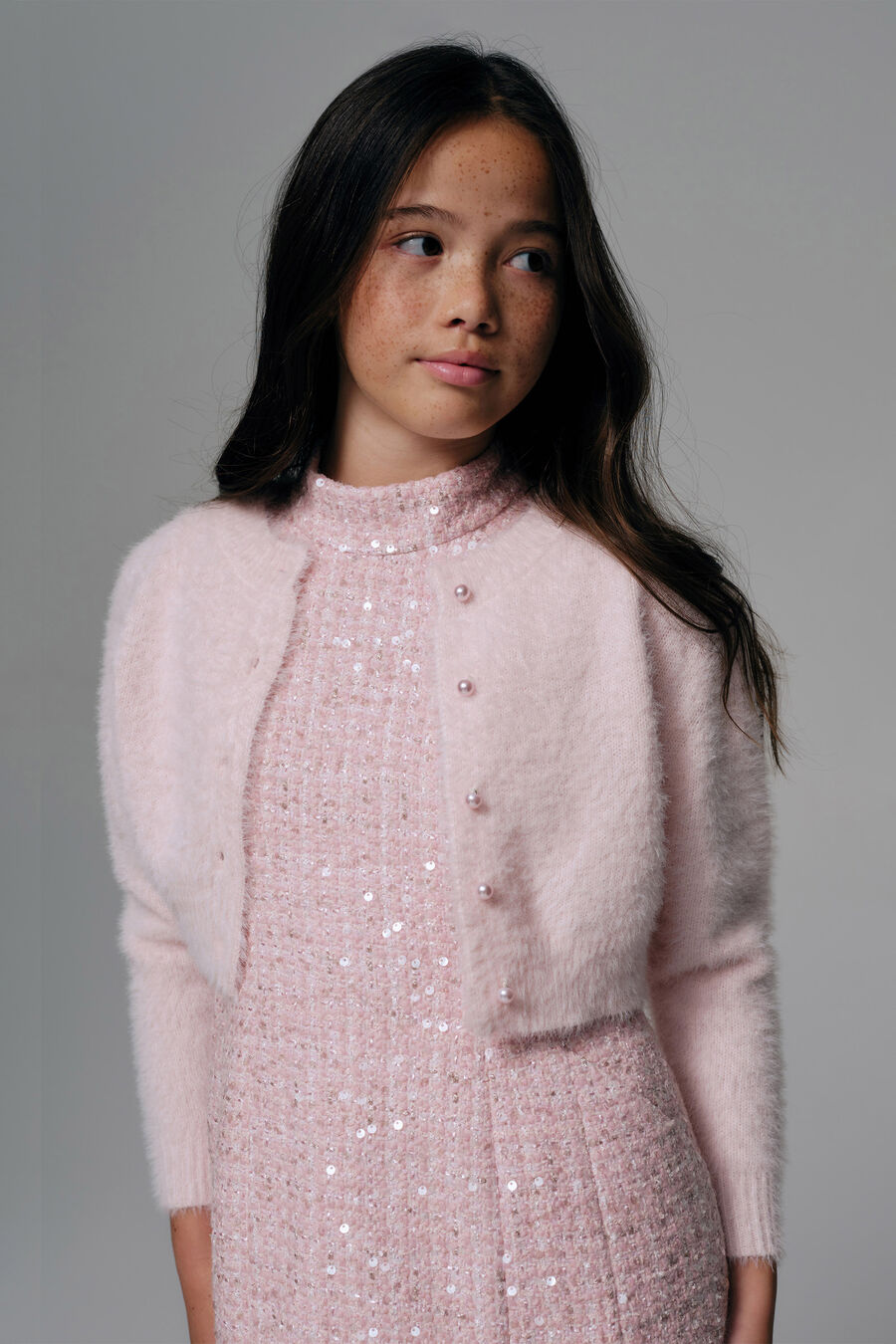 Girls Bell Sleeve Cardi