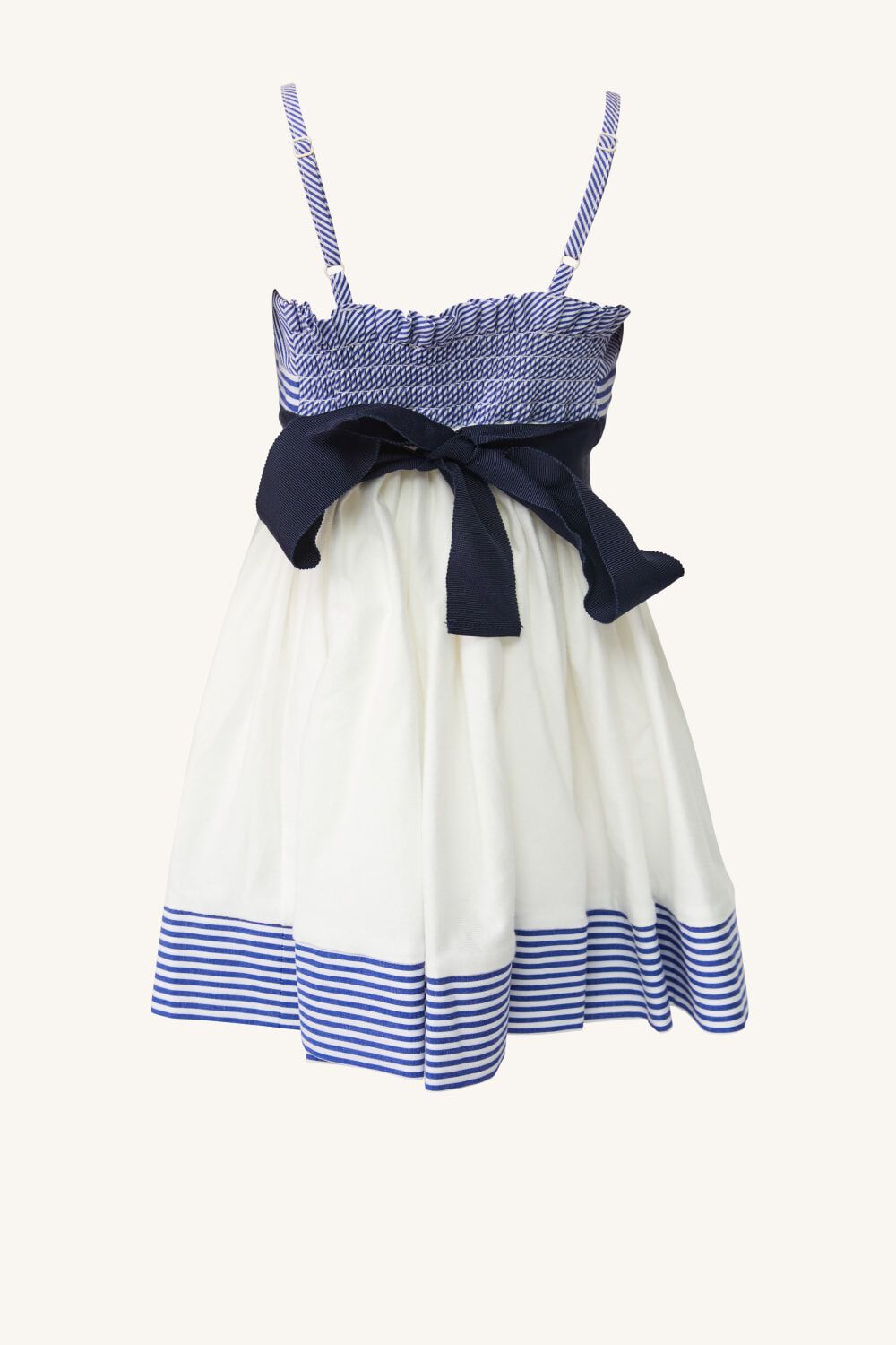 baby girl frenchy dress in navy strpe in colour PEACOAT
