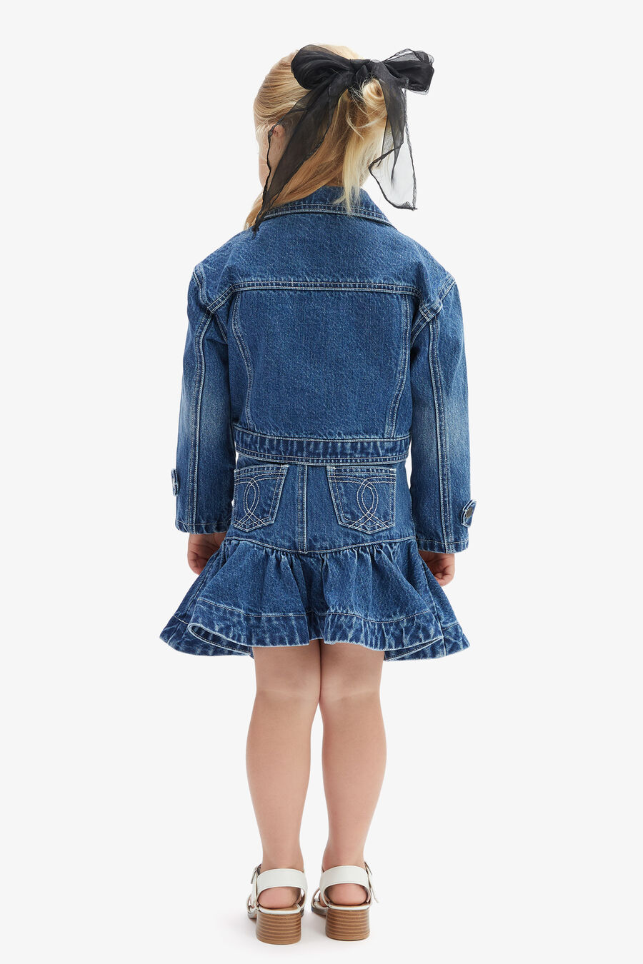 COCO DENIM MINI SKIRT in colour Vintage Blue