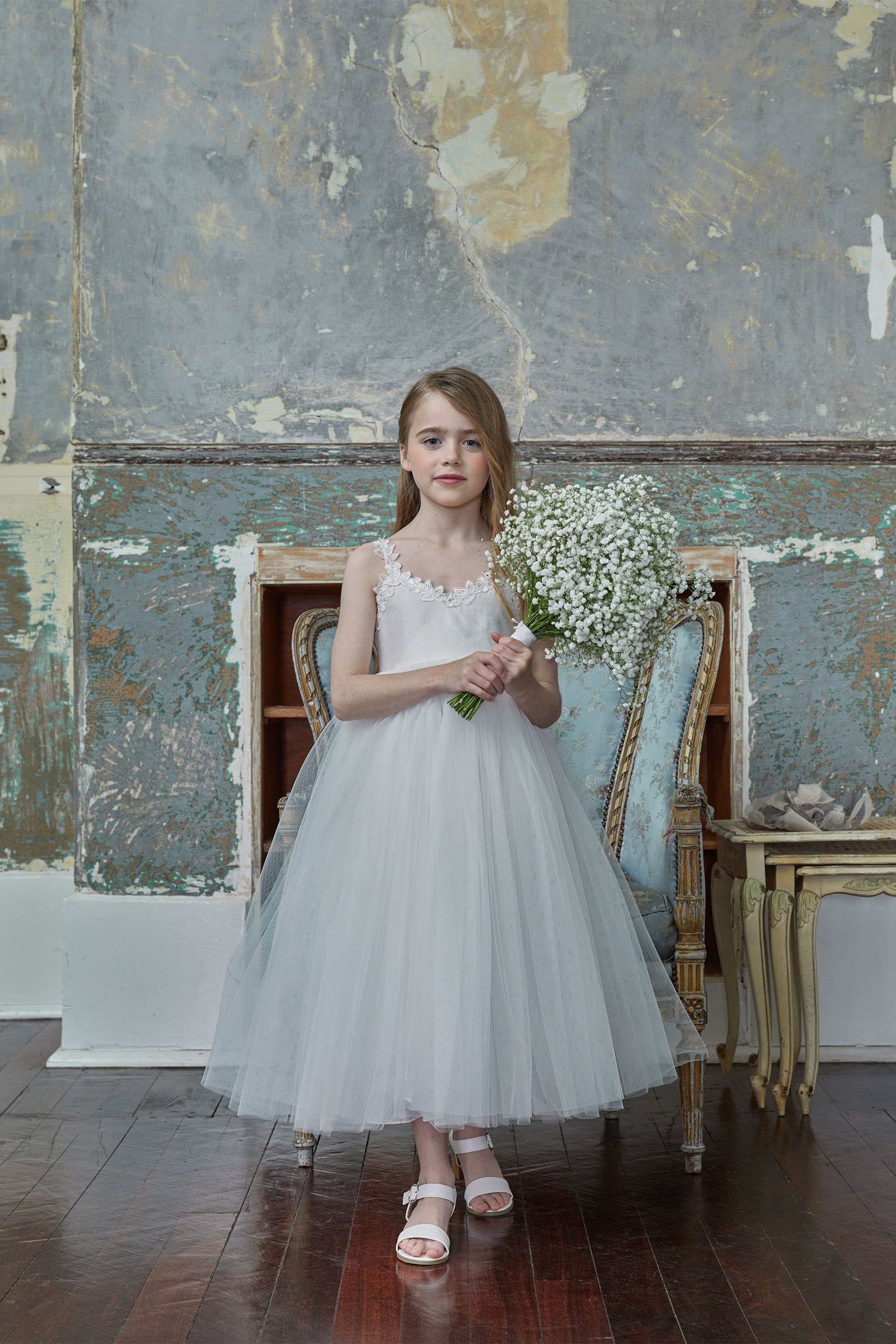 Bardot flower girl dress 2025