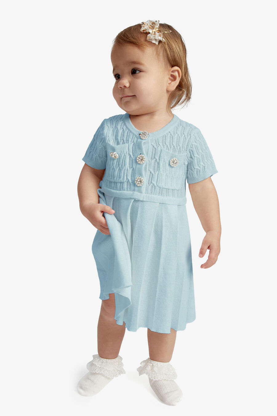 Baby Pleat Knit Dress