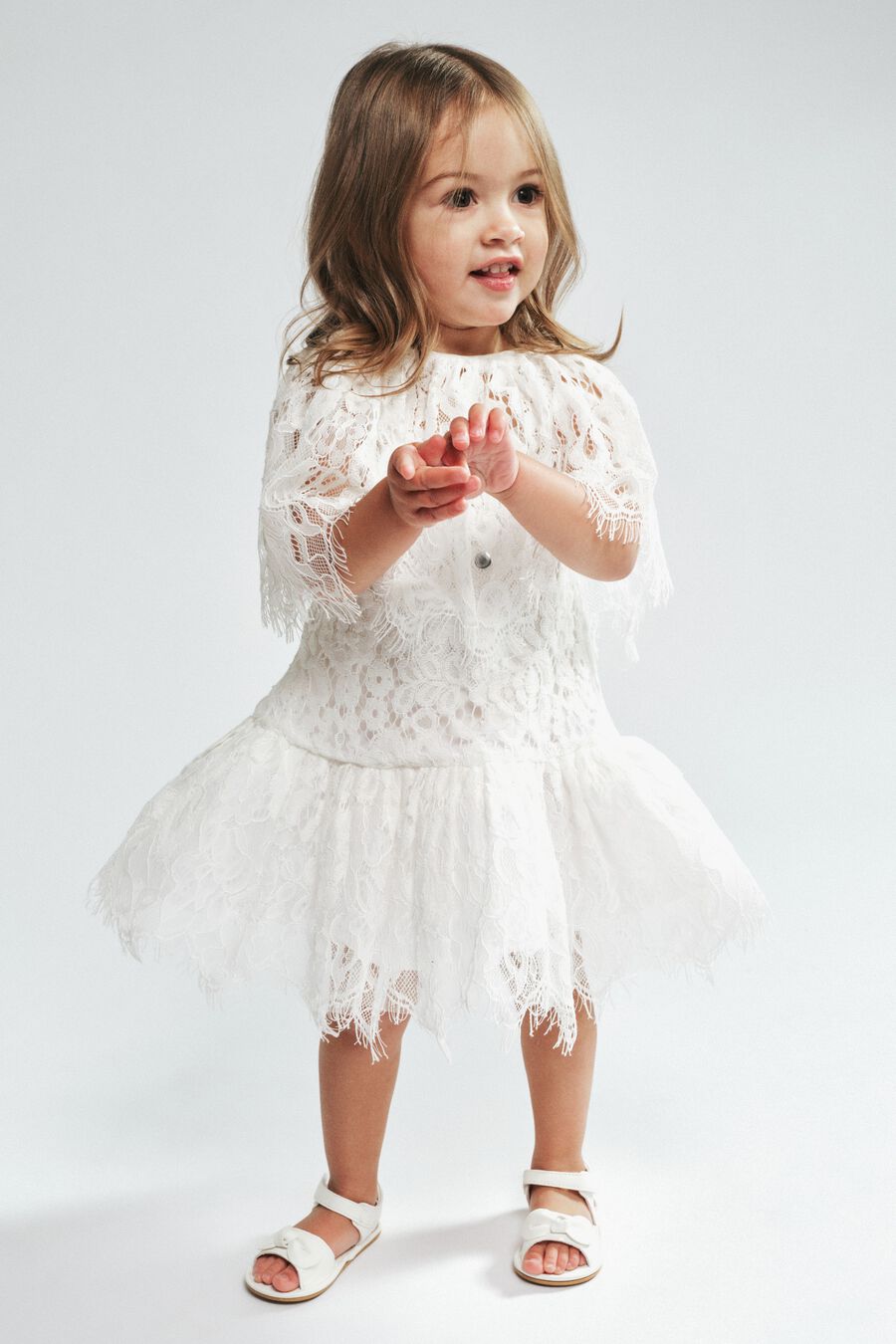 Baby Girl Bessy Lace Cape Dress