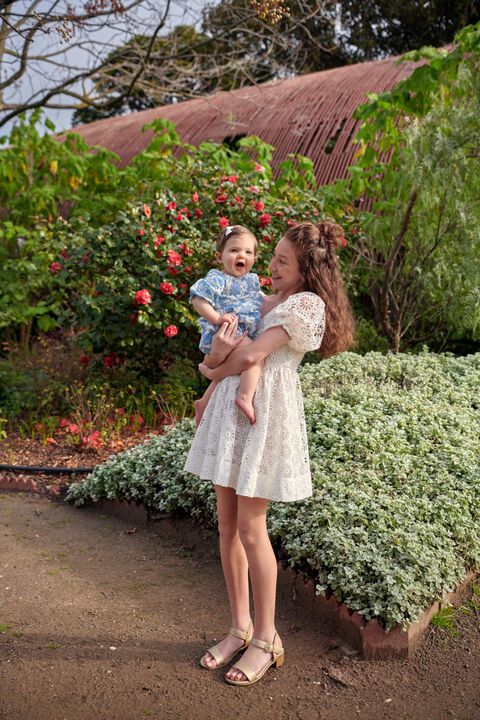 BABY GIRL BLUE FLORAL GROW in colour BABY BLUE