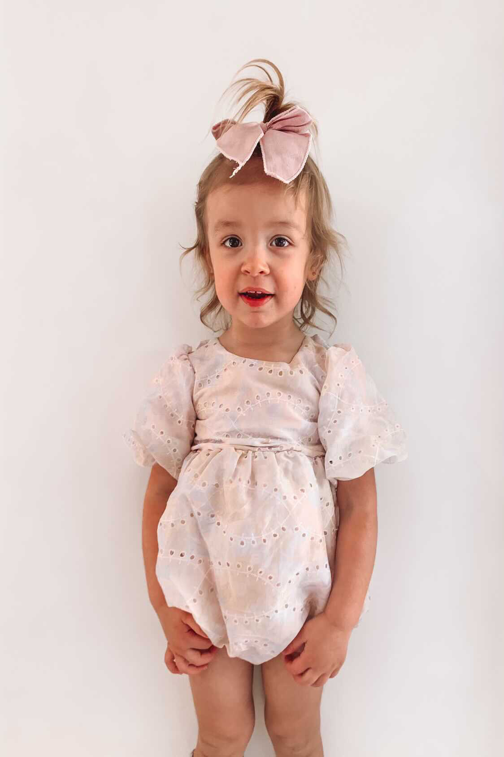 BABY GIRL SOFT FLORAL GROW in colour WHISPER PINK