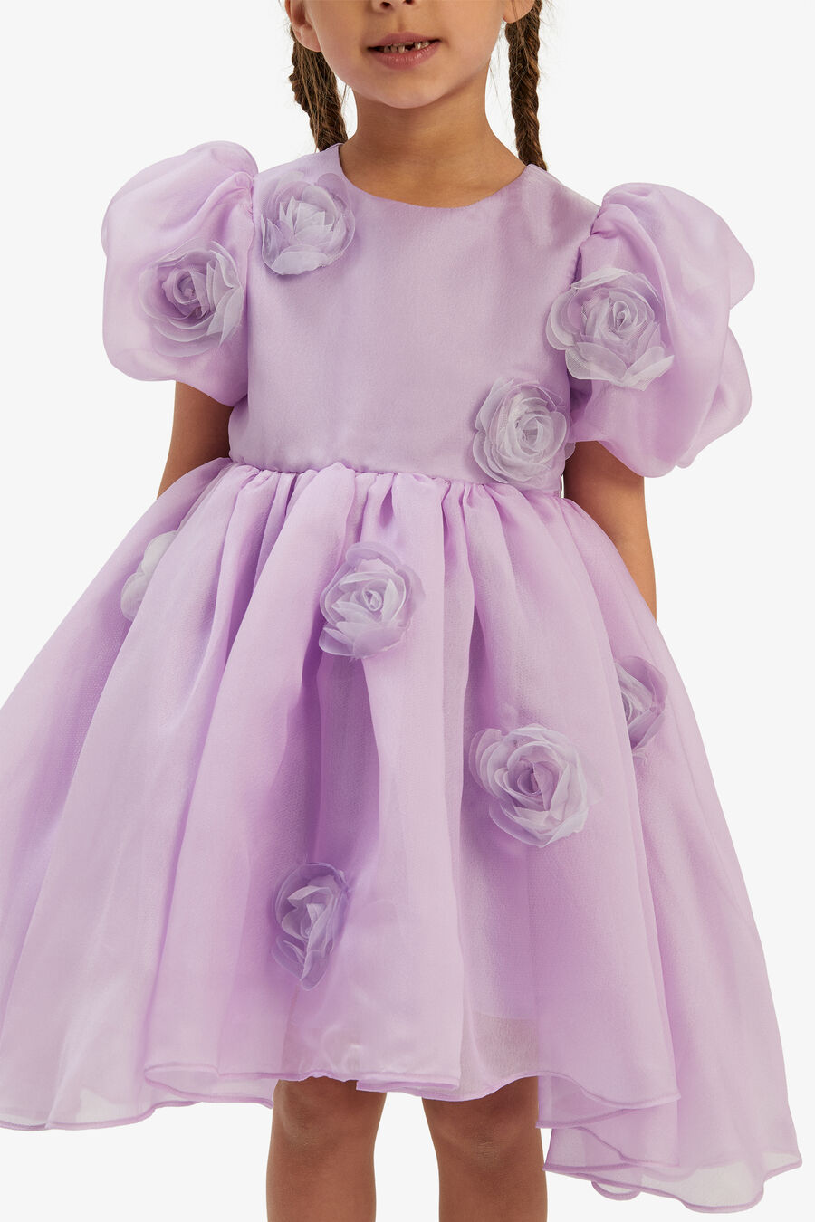 Girls Juliet Rosette Mini Dress