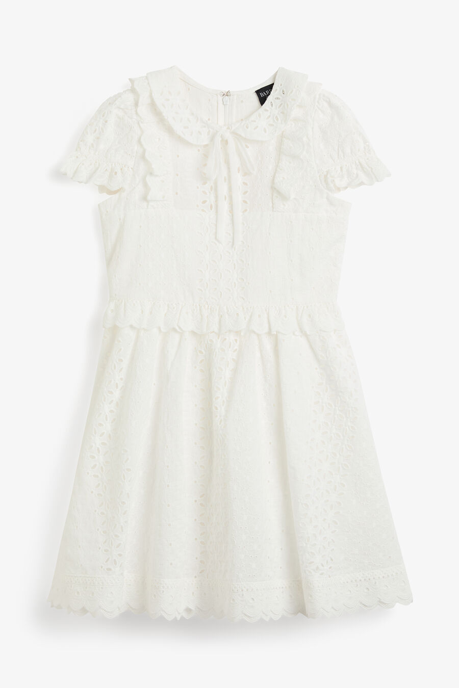 AVA EMBROIDERED DRESS in colour WHITE
