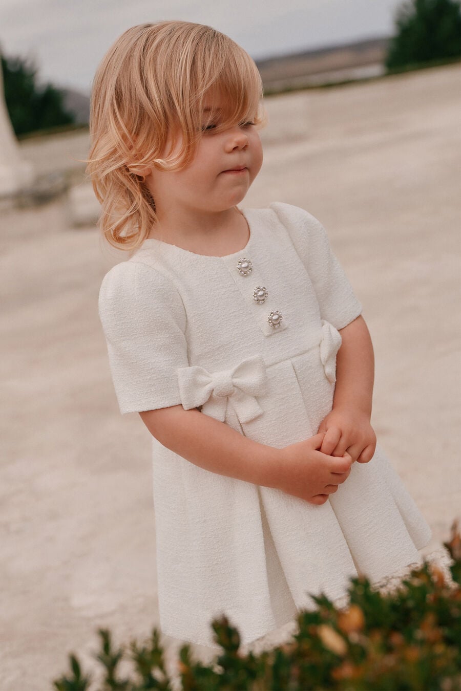 Baby Girl Trinity Boucle Dress