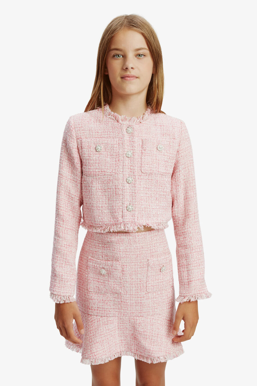 Girls Mischa Boucle Mini Skirt