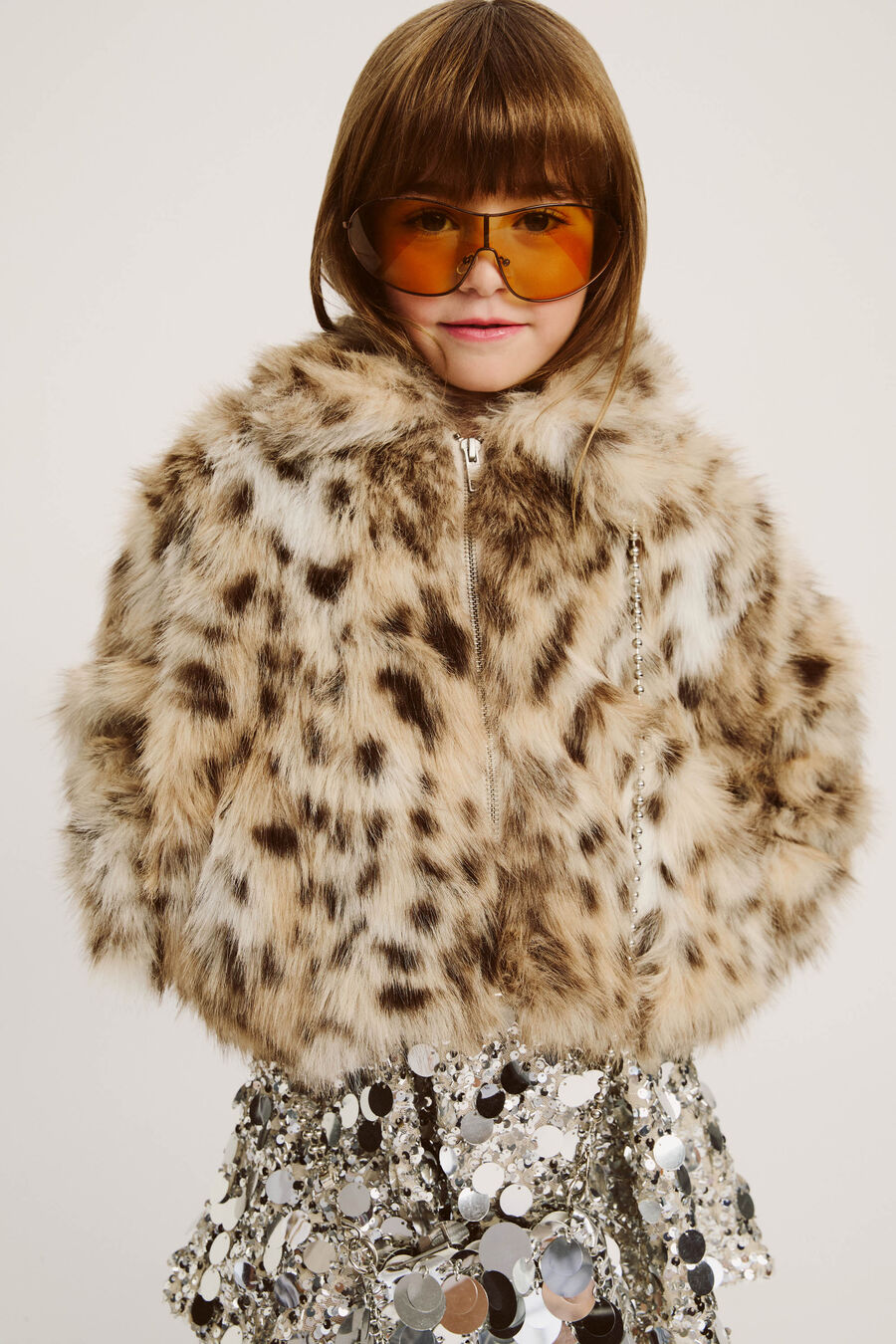 Girls Sylvie Faux Fur Jacket