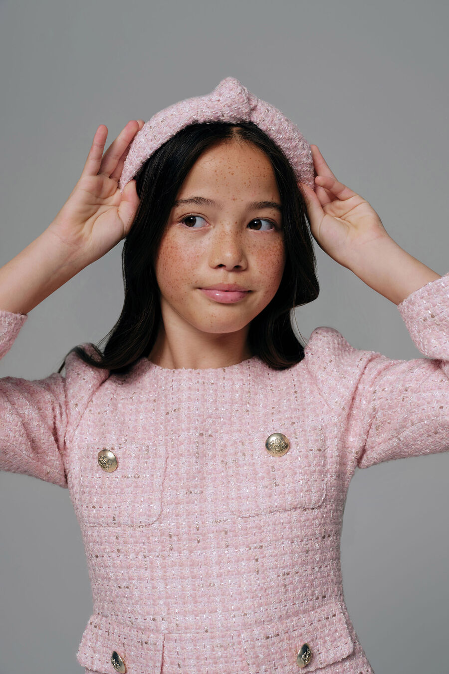 Girls Knot Boucle Headband