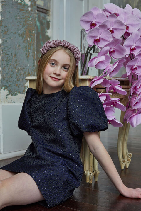 GISELLE MINI DRESS in colour BLACK IRIS