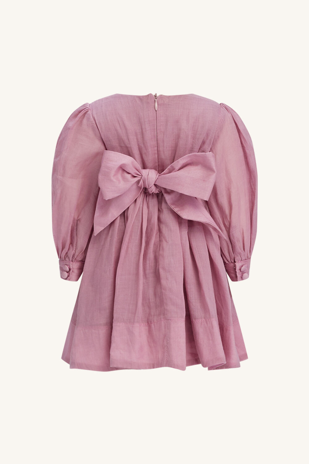 BABY GIRL LETICIA MINI DRESS in colour VANILLA CREAM