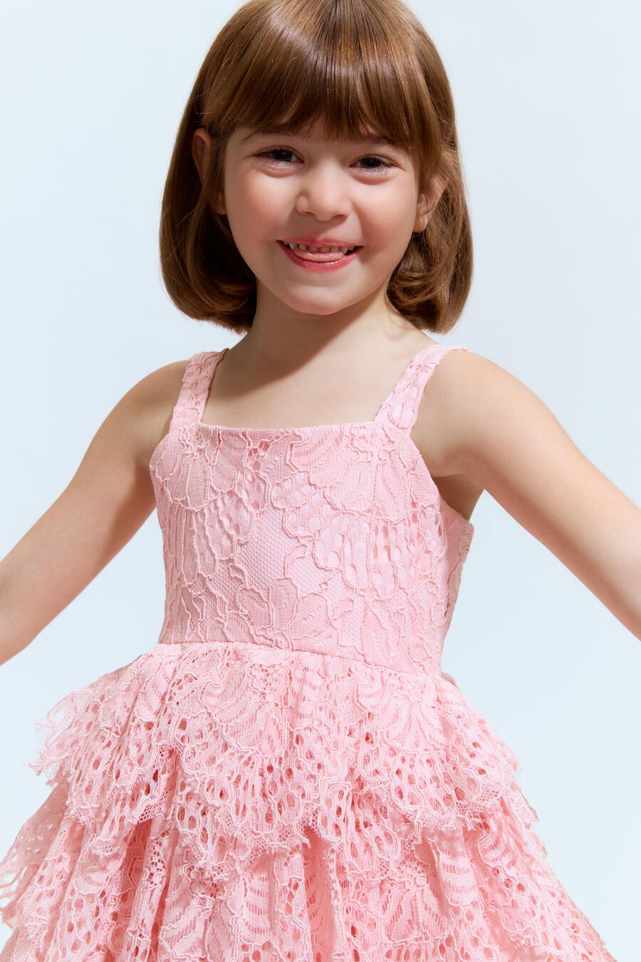 TATIANA LACE DRESS in colour Pink