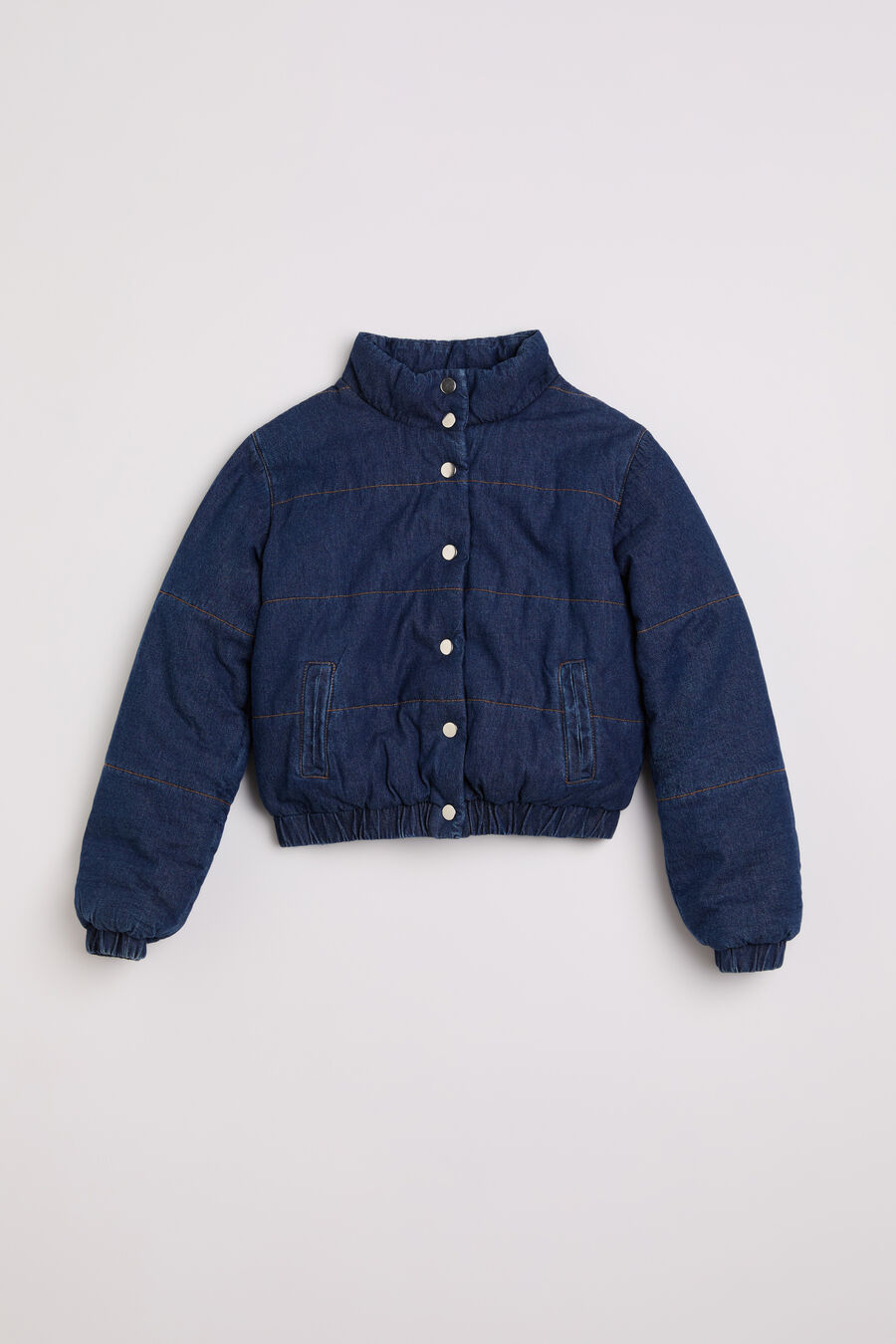 Girls Denim Bomber Jacket