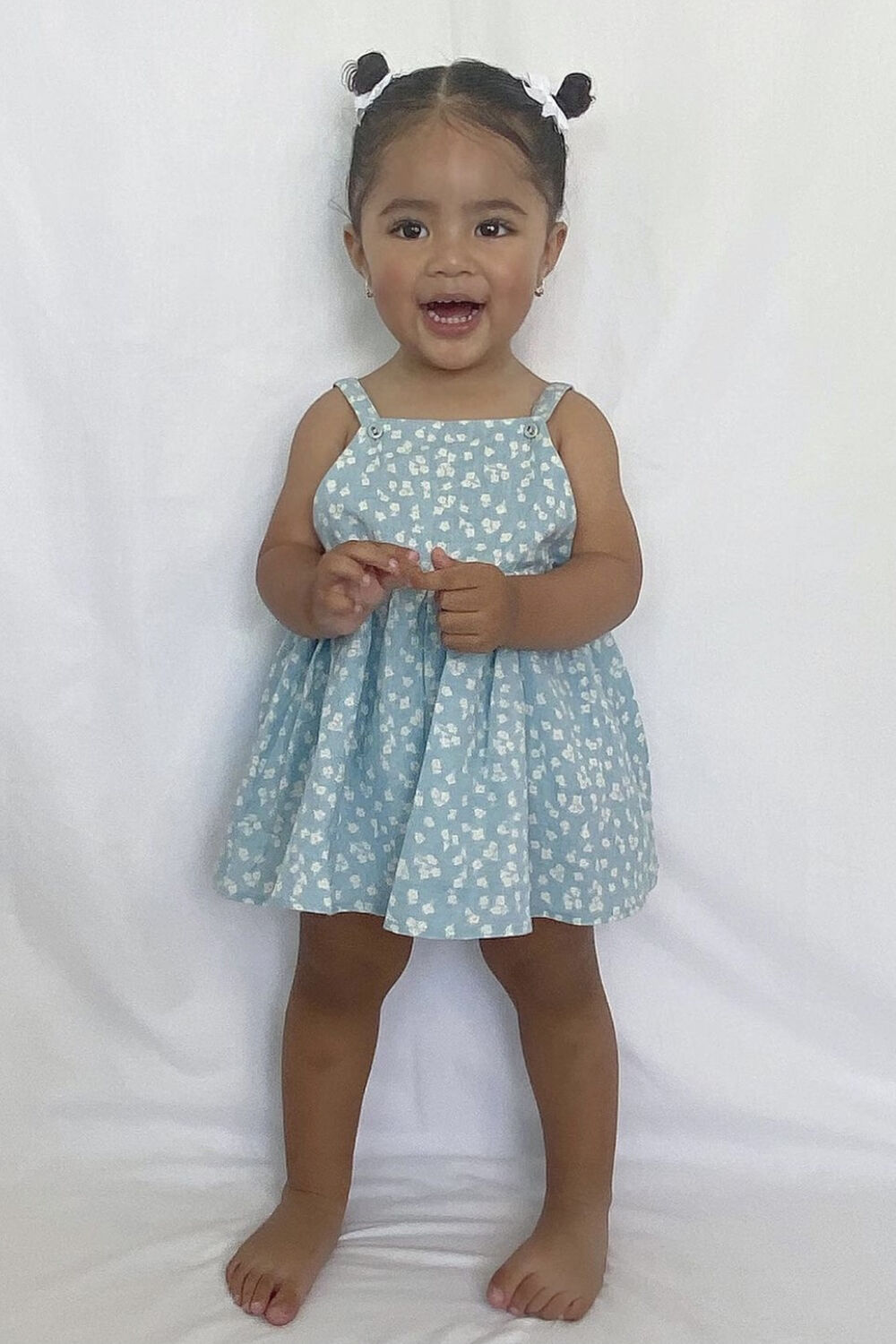BABY GIRL DITSY GROW in colour STAR WHITE