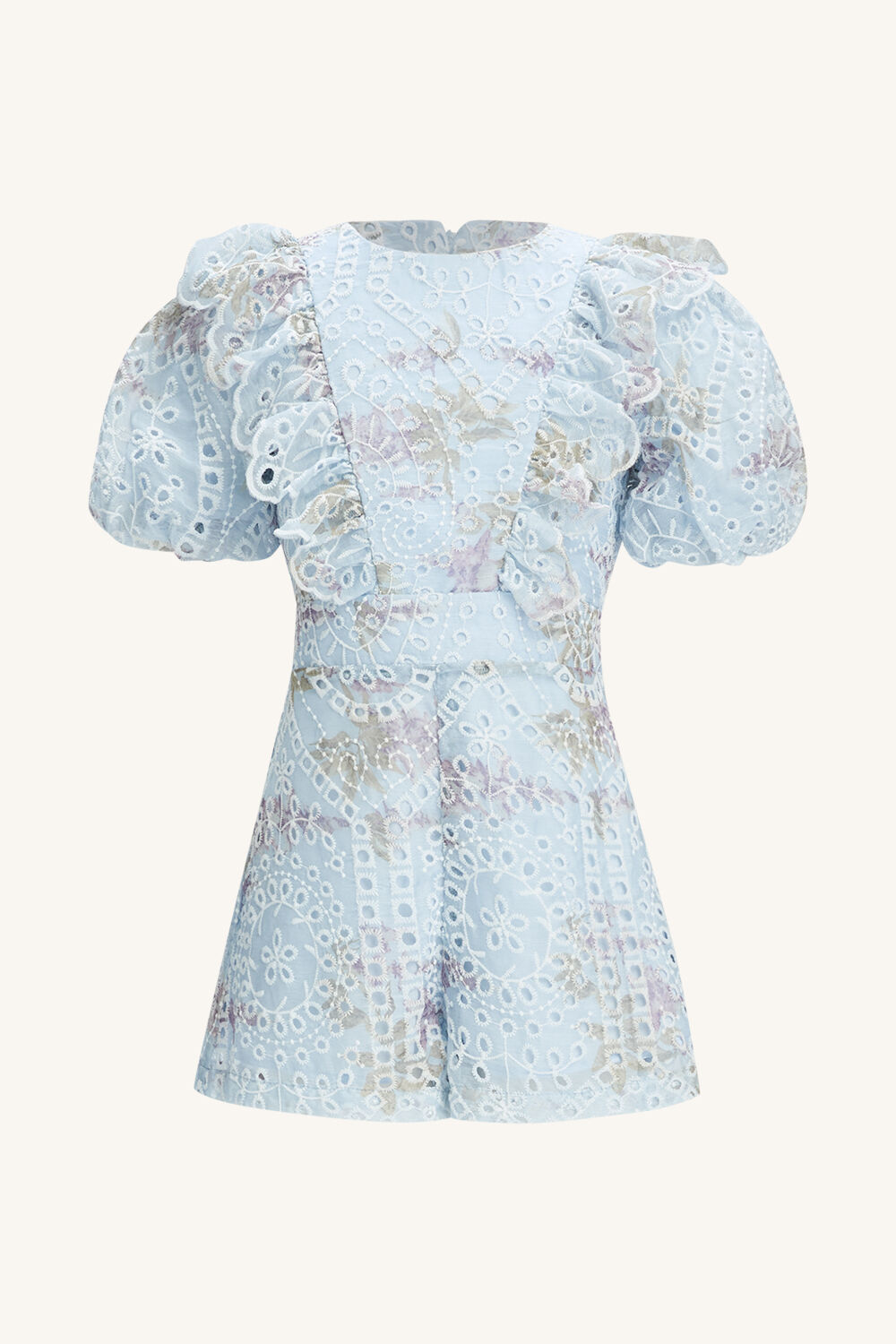 GIRLS IRIS FLORAL PLAYSUIT in colour CAVIAR