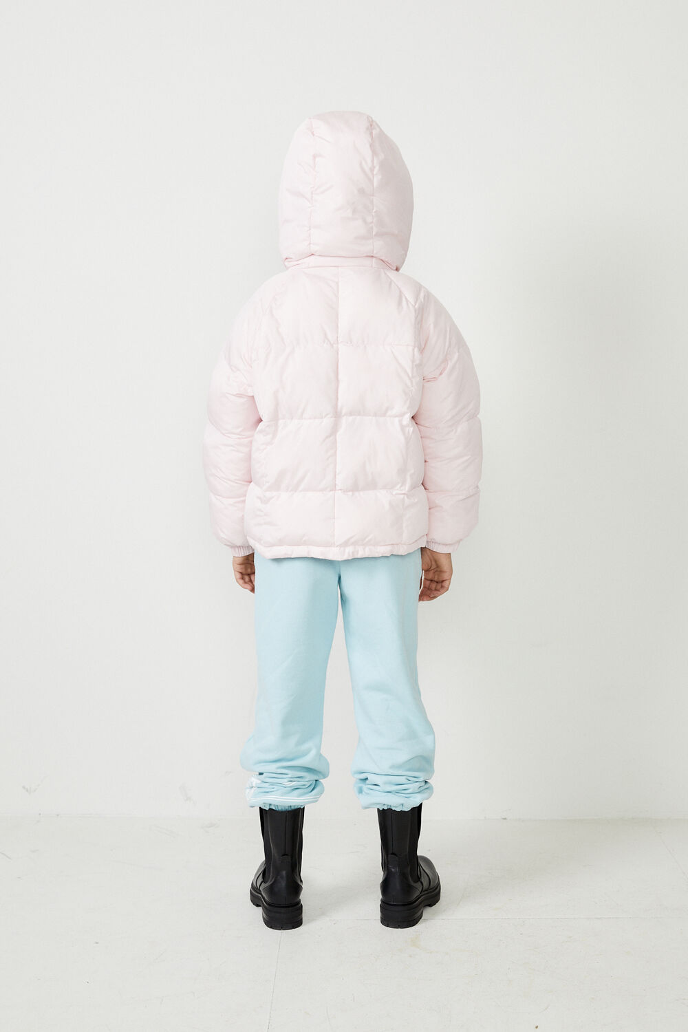 GIRLS MEIKA PUFFER JACKET in colour PEACH BLUSH