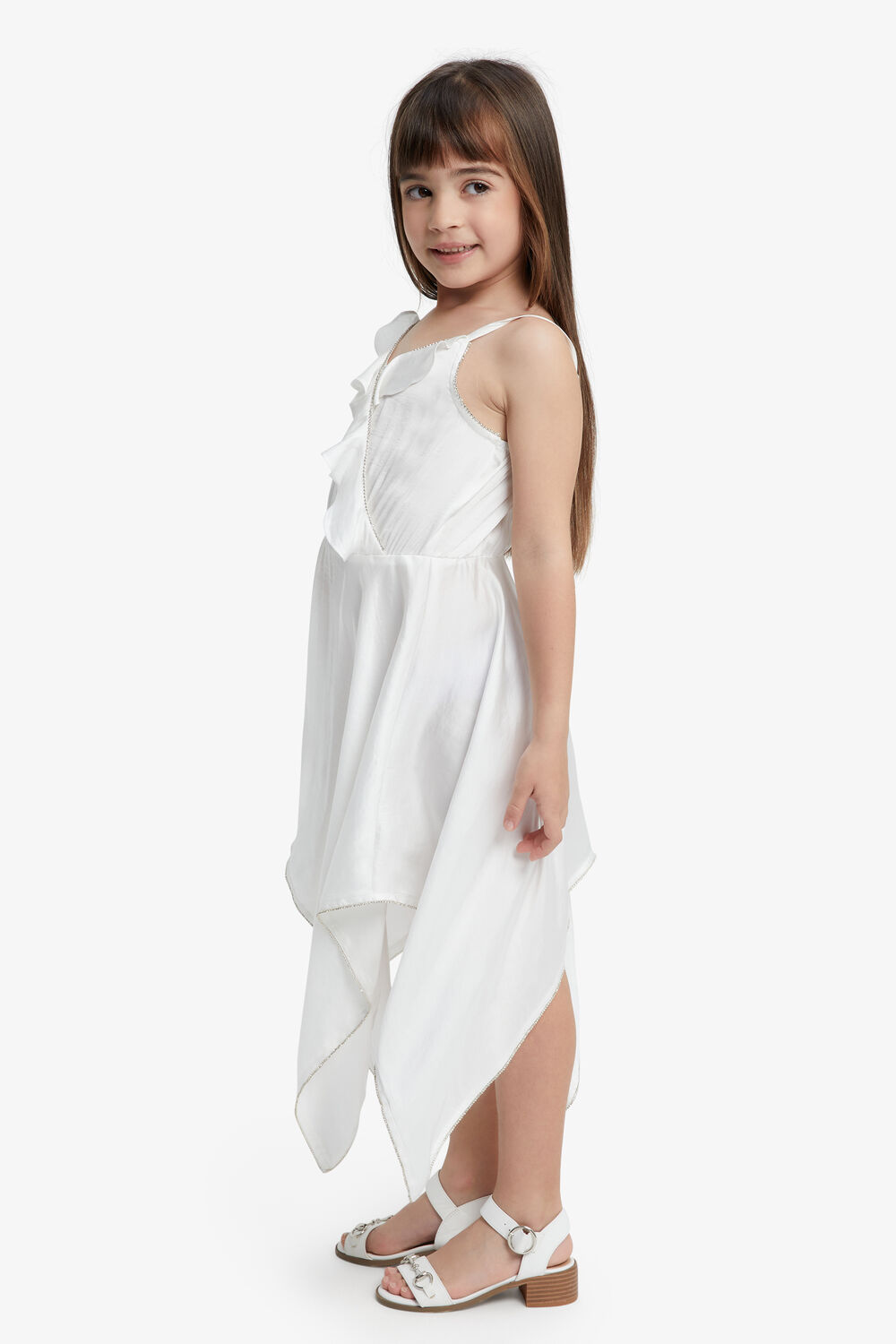 DIVYA HANKY DRESS in colour BRIGHT WHITE