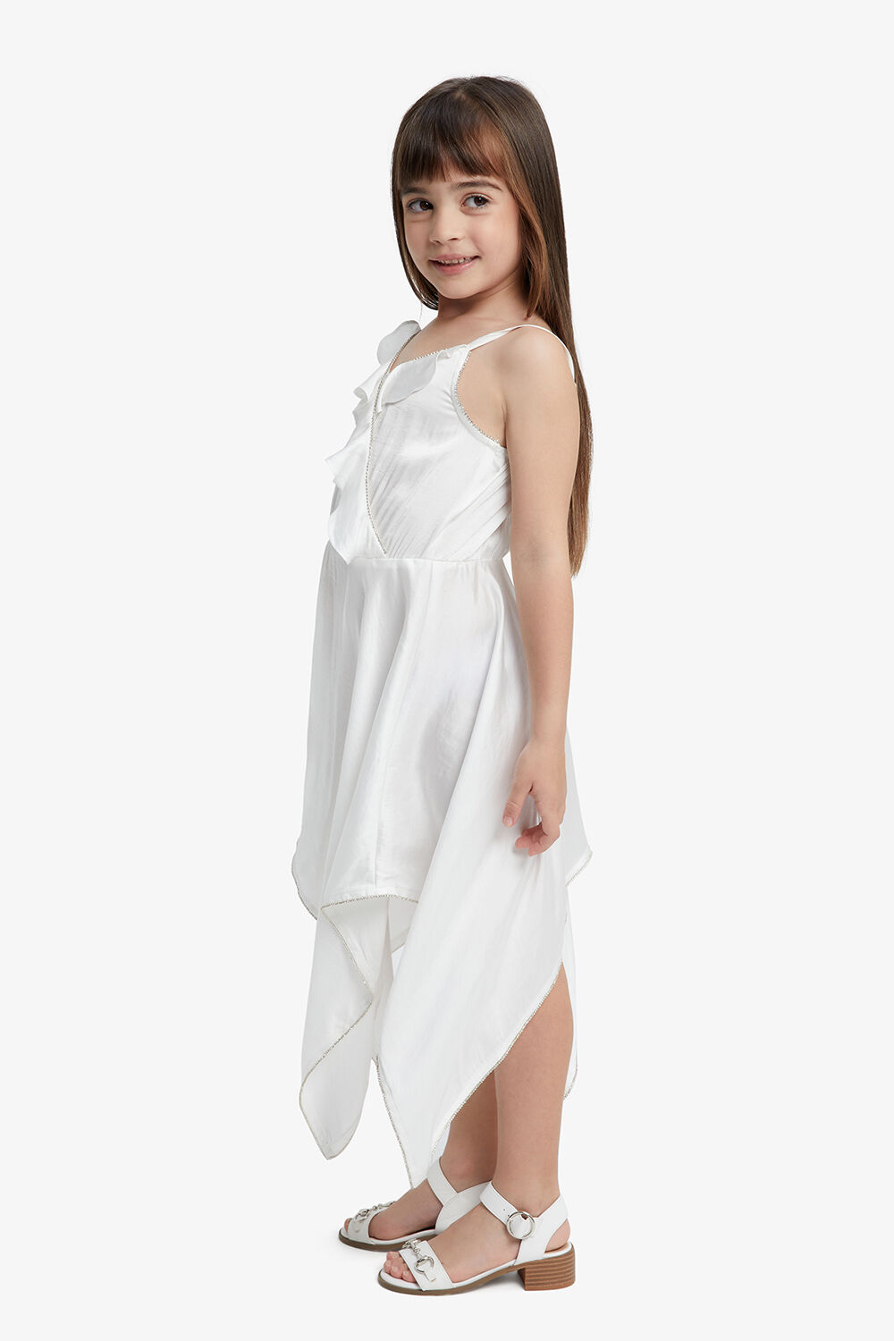DIVYA HANKY DRESS in colour BRIGHT WHITE