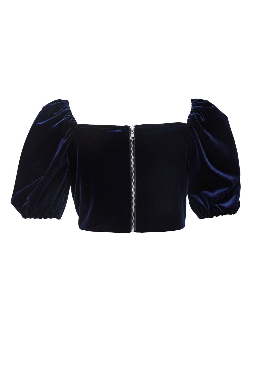 Girls WYNTER VELOUR TOP in colour BLACK IRIS