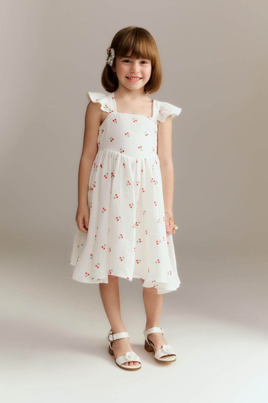 Girls Clea Cherry Mini Dress