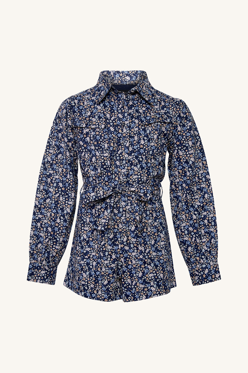 Girls ASHA DITSY PLAYSUIT in colour DRESS BLUES